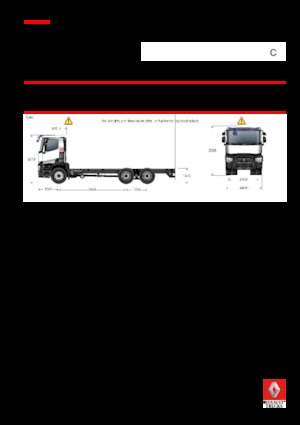 Telaio rigido Renault C 480 8X4*4 R TRIDEM
