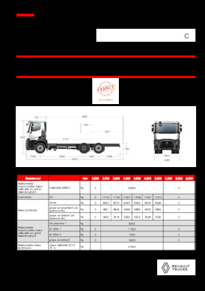 Telaio rigido Renault C P6X2 13L E6