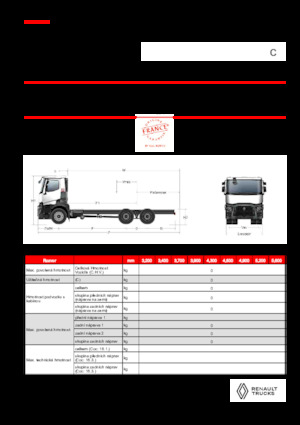 Telaio rigido Renault C P6X4 OFF ROAD 11L E6