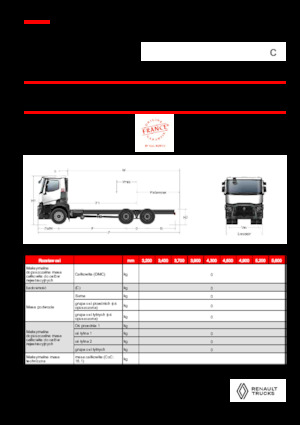 Telaio rigido Renault C P6X4 OFF ROAD 11L E6