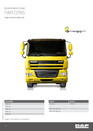 Telaio rigido DAF CF 85.460 FAR