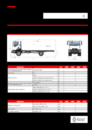 Telaio rigido Renault D 16 HIGH 4X4 RK 320 E6