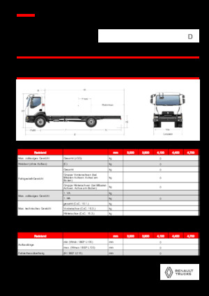 Telaio rigido Renault D 18 HIGH K P4X2 320E6