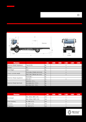 Telaio rigido Renault D 18 HIGH K P4X2 320E6