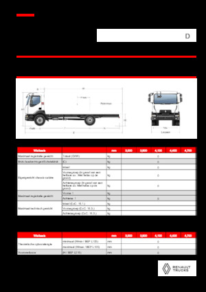 Telaio rigido Renault D 18 HIGH K P4X2 320E6