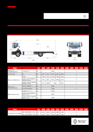 Telaio rigido Renault E-TECH D 16 MED P4x2