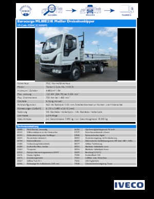 Telaio rigido Iveco EUROCARGO ML80E21K
