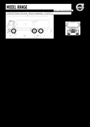 Telaio rigido Volvo Trucks FE826 6x2 Platform