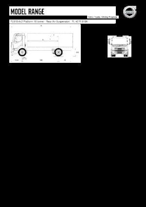 Telaio rigido Volvo Trucks FL818 4x2 Platform