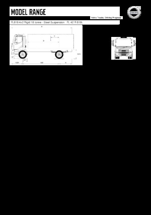 Telaio rigido Volvo Trucks FL818 4x2