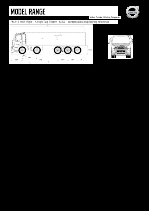 Telaio rigido Volvo Trucks FMX13.420 10x4 Rigid -X-High Tag Tridem