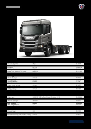 Telaio rigido Scania G 360 B6x4HZ