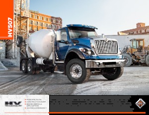 Telaio rigido International HV507 107 Crew Cab Cummins L9