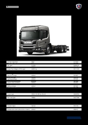 Telaio rigido Scania L 280 B6x4NB
