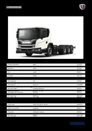Telaio rigido Scania L 280 B8x4*4NB