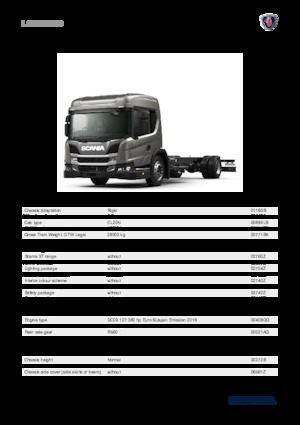 Telaio rigido Scania L 360 B4x2NB