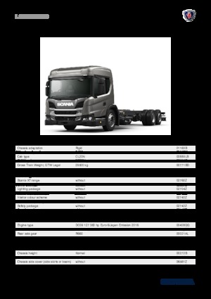 Telaio rigido Scania L 360 B6x2*4NB