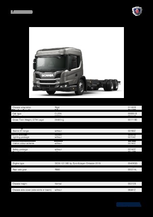 Telaio rigido Scania L 360 B6x2NB