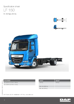 Telaio rigido DAF LF 150 FA