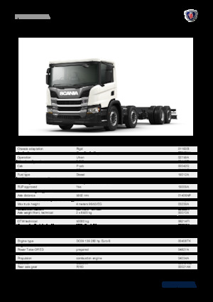 Telaio rigido Scania P 280 B8x2*6NA