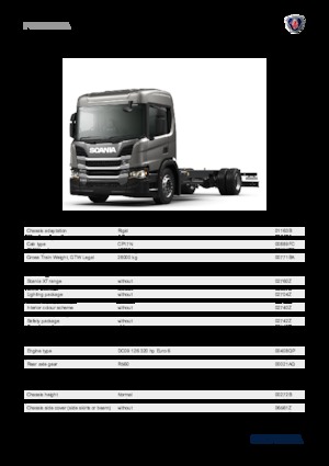 Telaio rigido Scania P 320 B4x2NA