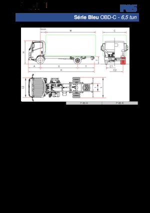 Telaio rigido Isuzu P65 K