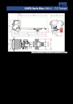 Telaio rigido Isuzu P75 M