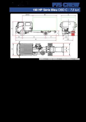 Telaio rigido Isuzu P75 Q Crew