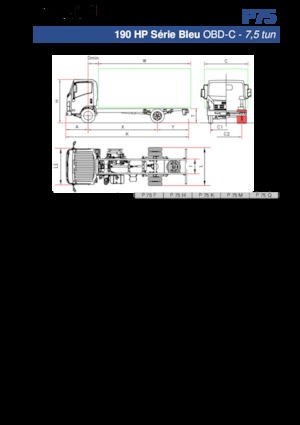 Telaio rigido Isuzu P75 Q