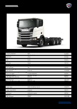 Telaio rigido Scania R 280 B8x4*4NA