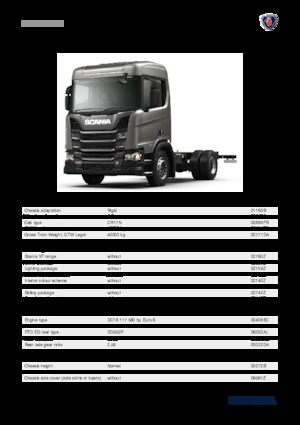 Telaio rigido Scania R 580 B4x2NZ