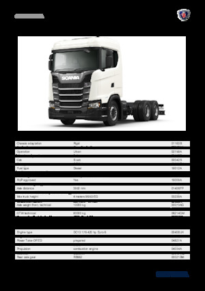 Telaio rigido Scania S 420 B6x4NA