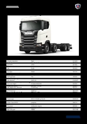 Telaio rigido Scania S 420 B8x4NA