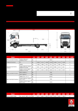 Telaio rigido Renault T 440.18 HIGHCAB 4x2 R E6 (LHD)