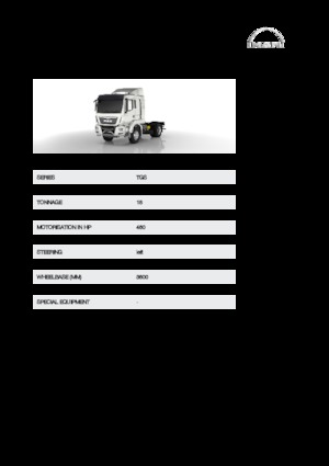 Telaio rigido MAN TGS 18.460 4x2