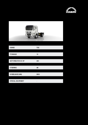 Telaio rigido MAN TGS 18.460 4x4H