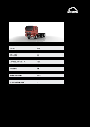 Telaio rigido MAN TGS 33.420 6x6H