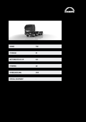 Telaio rigido MAN TGS 35.420 8x6H