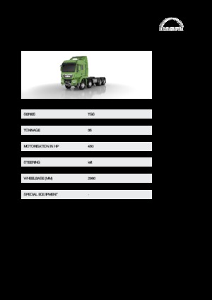 Telaio rigido MAN TGS 35.460 8x6