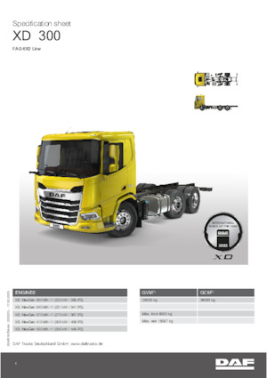 Telaio rigido DAF XD 300 FAG