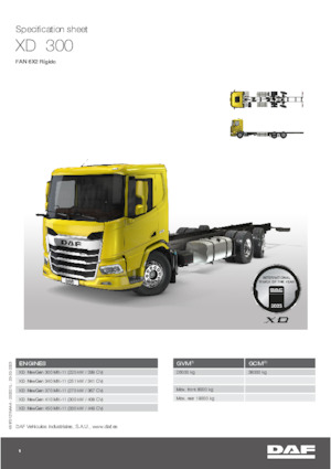 Telaio rigido DAF XD 300 FAN