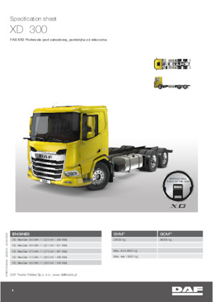 Telaio rigido DAF XD 370 FAS