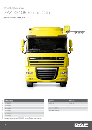 Telaio rigido DAF XF 105.510 FAK