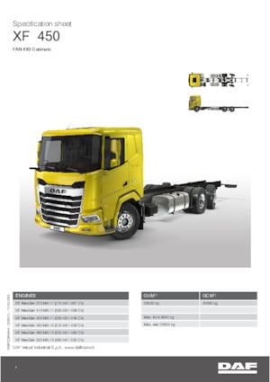 Telaio rigido DAF XF 430 FAN