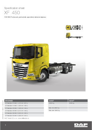 Telaio rigido DAF XF 530 FAR