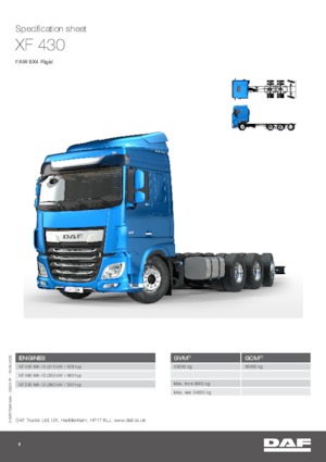 Telaio rigido DAF XF 430 FAW