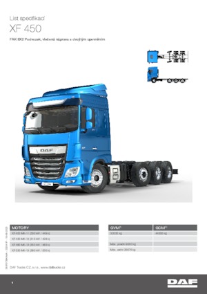 Telaio rigido DAF XF 450 FAK