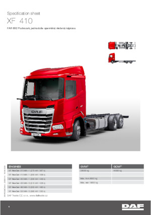 Telaio rigido DAF XF 530 FAR