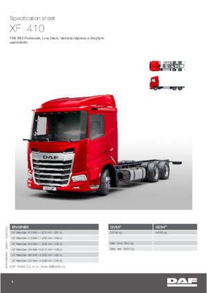 Telaio rigido DAF XF 430 FAS Low Deck
