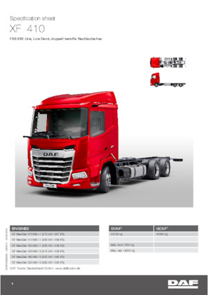 Telaio rigido DAF XF 430 FAS Low Deck